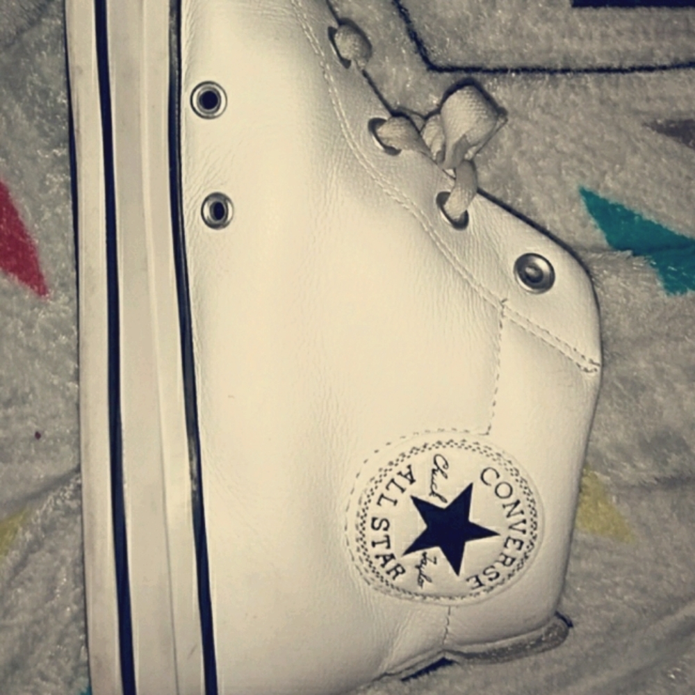 White leather converse